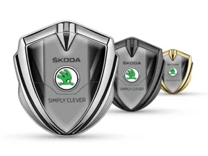 Skoda Emblema Abovedado Insignia Duradero De Lujo Tacto